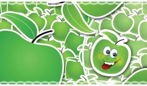 Fruitopia Fun | Seamless Cartoon Fruits and Vegetables Amidst Their Own Kind