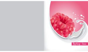 Milk Wave Bliss | Creamy Fruits on White & Pastel Grey