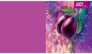 Juicy Fruit Vibrance | Set Against an Artistic Spectrum Explosion