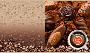 Coffee Break | Tempting Desserts on Patterned Brown Gradients