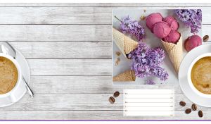 Dessert Pleasures | Coffee and Sweets on Light Gray Wooden Backdrops