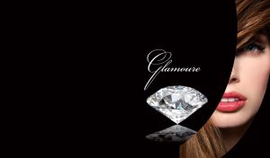 Glamoure | Eyes and Diamonds | Piece Portraits on Black