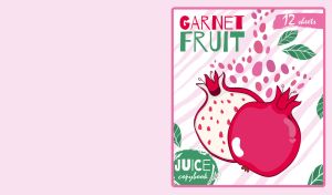 Juicy Halves | Fruit Frames in Flat Design on Pastel Backdrops