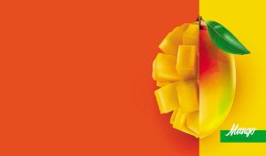 Vibrant Fruit Splendor | Fresh and Juicy Halves | On two color backgrounds