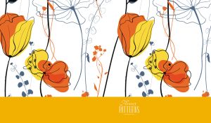 Flowers PATTERNS collection | Floral Delight | Vector background illustrations