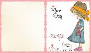 Nice Day | Cute Girls and Their Pets on Artistic Pastel Backdrops