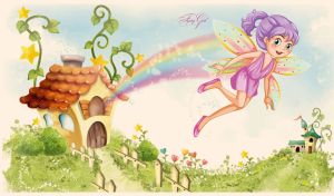 Fairy Girl | Enchanted Landscapes and Dreamy Horizons