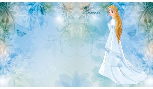 Princess Grace | Fair-Haired Beauties in Flowing Dresses on Pastel Florals