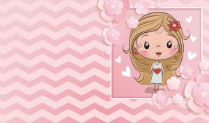 Zigzag Magic | Cartoon Cute Princesses in Pastel Wonders