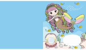 Princess of the Sea | Cartoon Mermaids in Light Blue Underwater Kingdoms