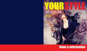 Guitarist dissolves into smoke on the cover of magazine special music edition