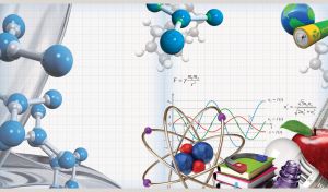 Physics concept collage on white grid paper pattern