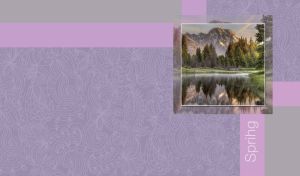 Nature's Seasons | Scenic Miniatures on Pastel Floral Patterns