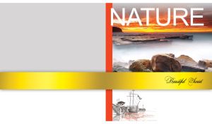 Nature's Beautiful Sunset | Sea Rocks at Dusk on Soft Pastel Grey