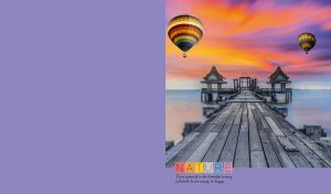 Nature's Serenity | Wooden Piers and Gazebos Beneath Sunset Skies