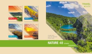 Beige travel guide cover featuring Plitvice Lakes National Park in Croatia