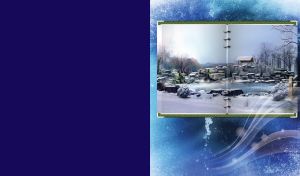 Notepad of Nature | Tranquil waterscapes on patterned backdrop