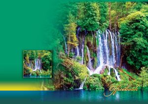 Nature's Harmony | Beauty in Green and Sand | With Side Miniature