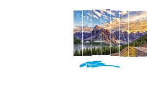 Vertical Divide | Nature Panoramas Wall Art on White