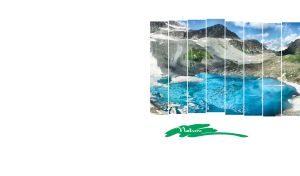 Panorama of a mountain lake shrouded in ice in vertical frames on white