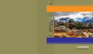 Boulders against a mountain range in a shroud of clouds against a khaki backdrop