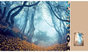 Forest | Misty Whispers of Autumn with Beige Side Panel