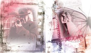 Kiss | Scenes of Kissing Lovers on Artistic Vintage Backgrounds