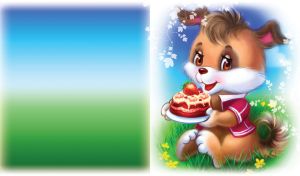 Cheerful Guys One Summer Day | Cartoon Squirrel, Dog, Bunny and Cat | On soft gradient