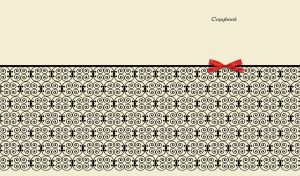 Black horizontal wrought iron swirled fence on a pastel vanilla backdrop