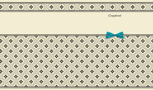 Black horizontal star and circle vintage pattern on pastel vanilla backdrop