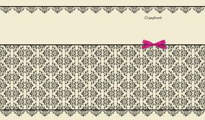 Black horizontal arabesque abstract pattern on pastel vanilla backdrop