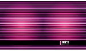 Spectrum style horizontal pattern with pink, white and black stripes