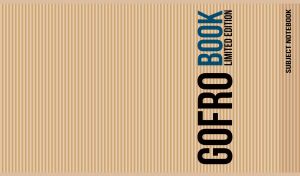 GOFRO Book | Subject Notebook | Vibrancy Meets Cardboard Texture
