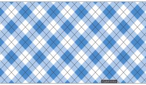 Blue and white seamless rhombus pattern on a white background