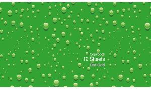 Seamless sparkle water pattern on a green monochrome
