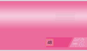 Pink gradient backdrop with office tool icon set