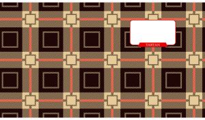 Seamless Tartan pattern background dark brown and beige colors