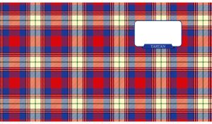 Seamless Scottish Tartan pattern background in navy, red and yellow colors