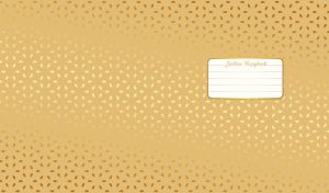 Golden gradient seamless petals on light yellow-ocher