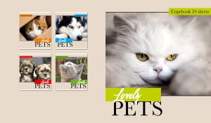 Portrait of a white persian cat on light beige