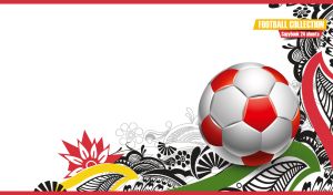 Football Collection | Soccer Balls & Abstract Stencils on White