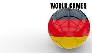 World Games | National Flag Footballs Isolated on Pastel White