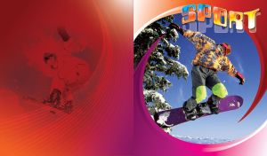 Snowboarding sport with a snowboarder