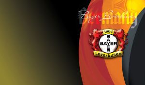 Bayer Leverkusen Football club red and yellow logo black, orange and yellow