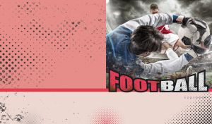 Football | Dynamic Goalkeeper Saves | on Grunge Style Pastel Backdrops