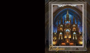 Marvelous altar of a cathedral, a religious landmark, on black