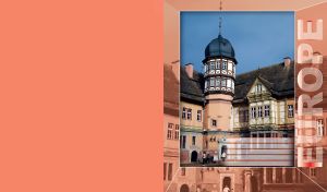 Bevern Castle in Germany on ocher