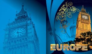 Europe | Swirl Adorned Landmarks | Urban Elegance with Natural Flair