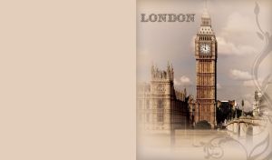 Vintage sepia image of the Big Ben in London, England