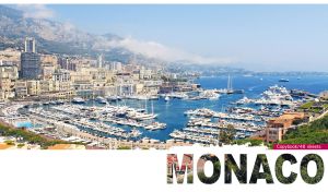 An aerial view of the old town harbor in Monaco on a white backdrop